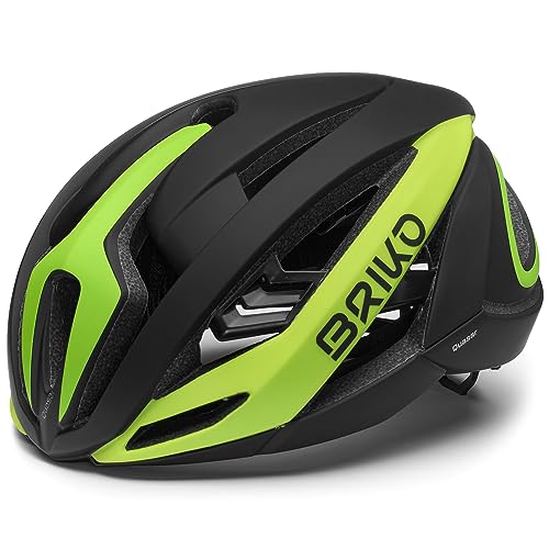 Briko Unisex – Erwachsene Quasar, Matt Black Lime FL, L Briko Unisex – Erwachsene Quasar, Matt Black Lime FL, L von Briko