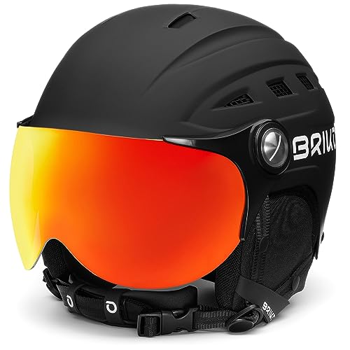 Briko Unisex – Erwachsene Zante Visor Helmet, Mattschwarz, M Briko Unisex – Erwachsene Zante Visor Helmet, Mattschwarz, M von Briko