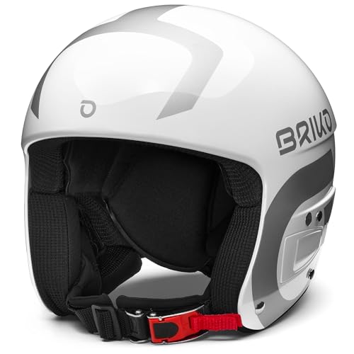 Briko Unisex Kinder Helmet, Shiny White-Silber, XS Briko Unisex Kinder Helmet, Shiny White-Silber, XS von Briko