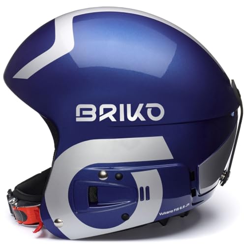 Briko Unisex Kinder Vulcanofis6.8jr Helm, ShinyMetallicBlue, S Briko Unisex Kinder Vulcanofis6.8jr Helm, ShinyMetallicBlue, S von Briko