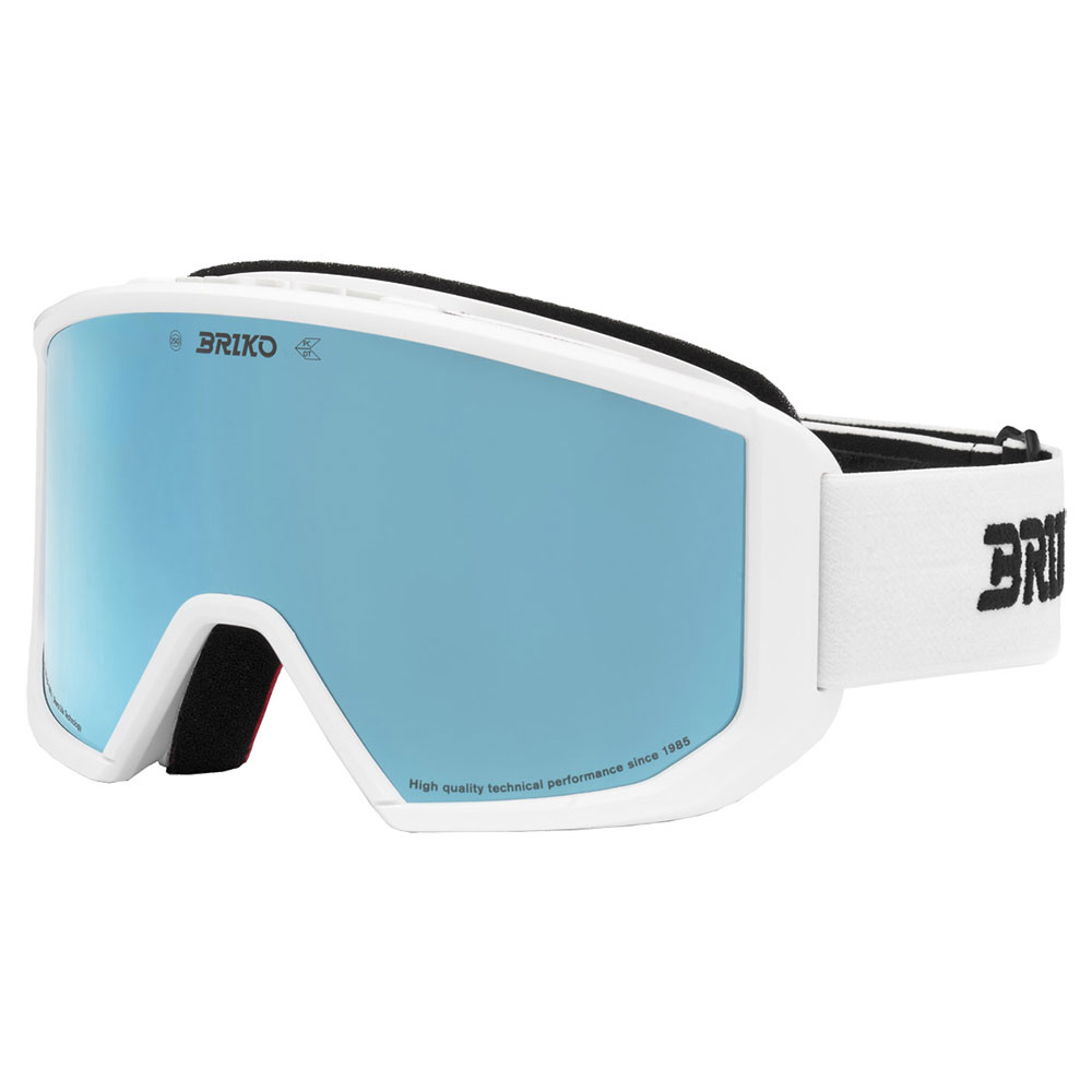 Briko Vulcano Sharp Lite Ski Goggles Weiß Sky Blue Blue Mirror/CAT3 Briko Vulcano Sharp Lite Ski Goggles Weiß Sky Blue Blue Mirror/CAT3 von Briko