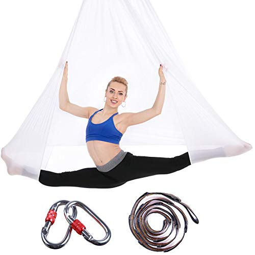 Brinny Aerial Yoga Tuch DIY Premium Silks Aerial Equipment Elastische Yoga Hängematte Tuch Sling Swing Vertikaltuch Yogatuch Hammock Fitness für Pilates Gymnastik Antigravity Inversionsübungen Brinny Aerial Yoga Tuch DIY Premium Silks Aerial Equipment Elastische Yoga Hängematte Tuch Sling Swing Vertikaltuch Yogatuch Hammock Fitness für Pilates Gymnastik Antigravity Inversionsübungen von Brinny