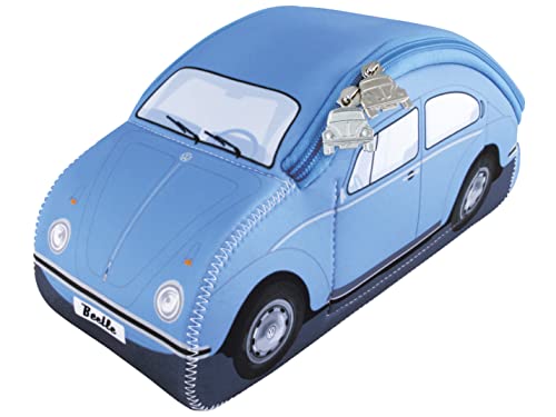 BRISA VW Collection - Volkswagen Neopren Universal-Schmink-Kultur-Reise-Tasche-Beutel im Käfer/Beetle Design (Hellblau/Groß) BRISA VW Collection - Volkswagen Neopren Universal-Schmink-Kultur-Reise-Tasche-Beutel im Käfer/Beetle Design (Hellblau/Groß) von BRISA