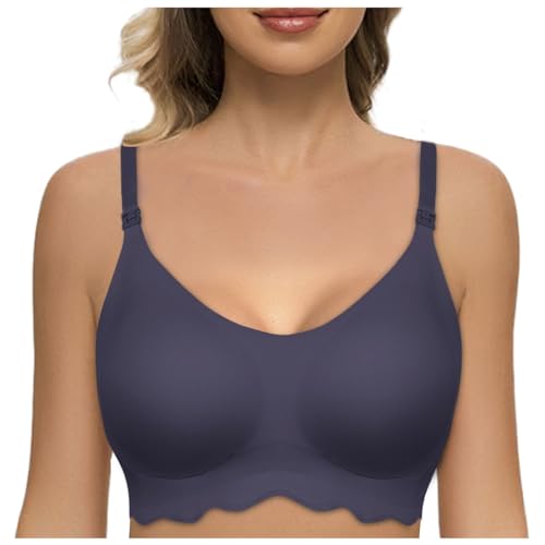 Anti Sag BH, Damen Bustier Große Größen, BHS Nahtloser Stretch Push-Up BH Mittel Halt Ohne Bügel Sport BH Comfy Luftige T-Shirt BH Sexy Modern Still BH Einfarbig Klassischer von Briskorry