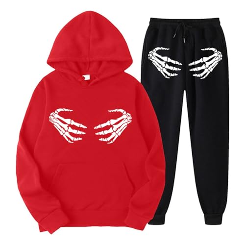 Briskorry 2 Piece Damen Fall Winter Top Oberteil + Hose Retro Tracksuit Outfit Beiläufige Sweatpants Lose Vielseitige Anzug Streetwear Y2k Trainingsanzüge von Briskorry