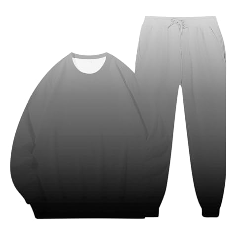 Briskorry 2-Teiliges Sets Damen Outdoor Top Oberteil + Hose Vintage Trainingsanzüge Loose Fit Sweatpants Lässige Hosenanzüge Set Für Yoga, Fitness, Täglich Tragen Oversized Tracksuit Outfit von Briskorry