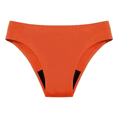 Briskorry Bikini Panty Menstruationsphysiologische Badehose für Damen auslaufsicher 4-lagige Menstruationsunterwäsche Mesh-Unterwäsche mit hohem Durchfluss schnelle Wasseraufnahme Unterhosen von Briskorry