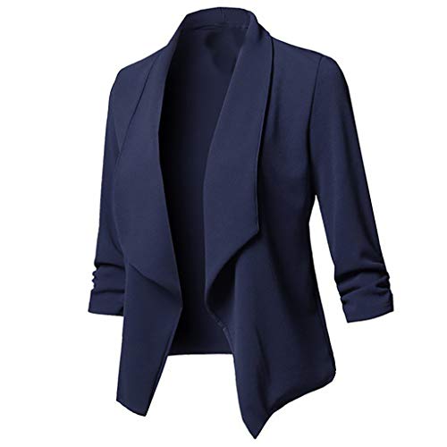 Briskorry Damen Blazer Elegant 3/4 Arm Revers Einfarbig/Blumenmuster Business Blazer Sakko mit Faltigen Ärmeln Slim Fit Blazerjacke Outwear Geschäft Büro Bolero Jacke Briskorry Damen Blazer Elegant 3/4 Arm Revers Einfarbig/Blumenmuster Business Blazer Sakko mit Faltigen Ärmeln Slim Fit Blazerjacke Outwear Geschäft Büro Bolero Jacke von Briskorry