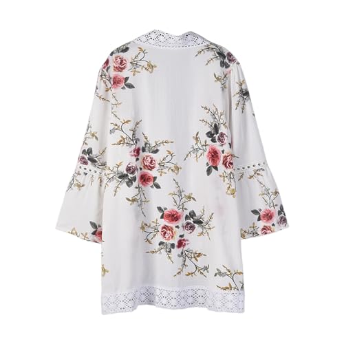 Briskorry Damen Bademode Vertuschung Chiffon Blumendruck Lose Strickjacke Sommer Spitze Bluse Bademode Capes Briskorry Damen Bademode Vertuschung Chiffon Blumendruck Lose Strickjacke Sommer Spitze Bluse Bademode Capes von Briskorry