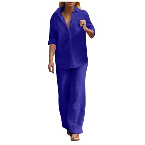 Briskorry Damen Jumpsuit Sportlich Freizeitanzug Solide Farbe Atmungsaktives Jogginganzug Festlich Elegant Overall Hochzeit Abendanzug Sets Einfarbiger Anzug Im Pendlerstil von Briskorry