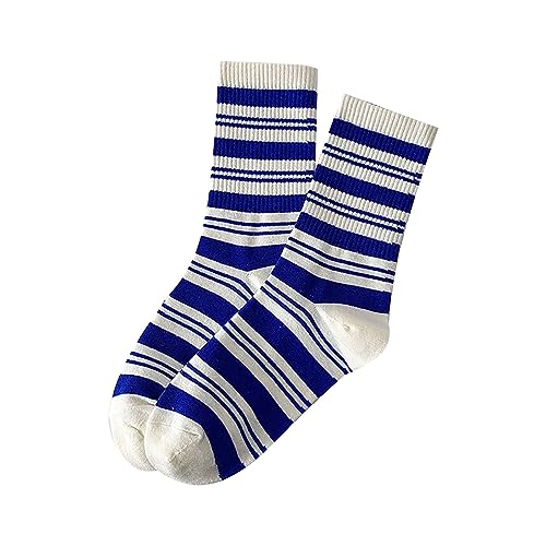 Briskorry Damen Socken mit Streifen, Ringelsocken, Baumwolle Socken, Mehrfarbig Blau,Weiß mit verschiedenen Mustern, Sneaker Socken für Frauen Mädchen, Atmungsaktive Sportsocken, Laufsocken Briskorry Damen Socken mit Streifen, Ringelsocken, Baumwolle Socken, Mehrfarbig Blau,Weiß mit verschiedenen Mustern, Sneaker Socken für Frauen Mädchen, Atmungsaktive Sportsocken, Laufsocken von Briskorry