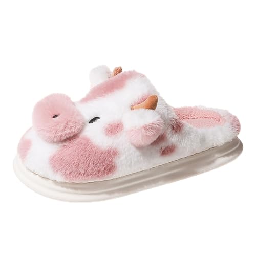 Briskorry Hausschuhe Winter Damen, Drinnen Pantoffeln Warm Weicher Puschen Leichte Kuschel Slippers Memoryschaum Pantoletten Flauschige Hüttenschuhe Slip on Teenager Mädchen Schuhe Innen Halloween von Briskorry