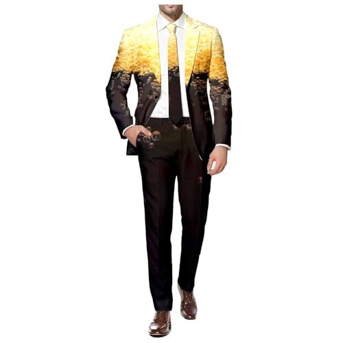 Briskorry Herren Hosenanzüge Sommer Langzarm Top und Hosen Einfarbig Comfortable Trousers Suit Lose Bequeme Strand-Set Bequeme Frühlings Und Sommer Anzug Set von Briskorry