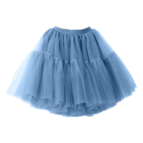 Briskorry Rosa Tütü Tutu Hohe Taille Petticoat Outfit Kurz Tanzkleid Klassisch 3 Lagig Minirock Tanzrock Elegant Tanzkleidung Petticoats Abendkleid von Briskorry