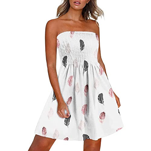 Briskorry Sommerkleider Damen Kurz Strand Kleider Trägerloses Schlauchkleid Bandeau Kleid Frauen Flowy Swing Minikleid Boho Blumendruck Sommerkleid Freizeitkleid Briskorry Sommerkleider Damen Kurz Strand Kleider Trägerloses Schlauchkleid Bandeau Kleid Frauen Flowy Swing Minikleid Boho Blumendruck Sommerkleid Freizeitkleid von Briskorry