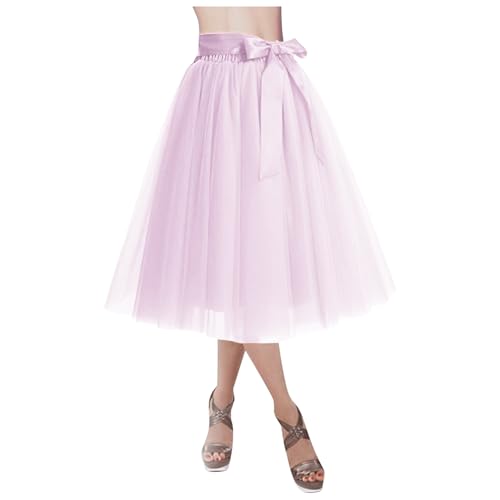 Briskorry Tutu Rock Damen Röcke Elegant Minirock Abendkleid Paillette Petticoat Elastische Tutu Rock Retro Ballet Tanzrock Party von Briskorry