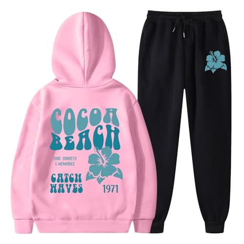 Briskorry Zweiteilige Outfit Damen Oversized Top Oberteil + Hose Vintage Trainingsanzüge Lose Vielseitige Anzug Sportlich Trainingshose Für Yoga, Fitness, Täglich Tragen Retro Tracksuit Outfit von Briskorry