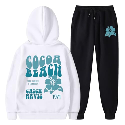 Briskorry Zweiteilige Outfit Damen Oversized Top Oberteil + Hose Vintage Trainingsanzüge Lose Vielseitige Anzug Sportlich Trainingshose Für Yoga, Fitness, Täglich Tragen Retro Tracksuit Outfit von Briskorry