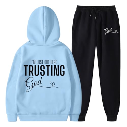 Briskorry Zweiteilige Outfit Damen Oversized Tracksuit Outfit Y2k Top Oberteil + Hose Baggy Hosenanzüge Set Boyfriend Loungewear Für Yoga, Fitness, Täglich Tragen Outdoor Sweatshirt von Briskorry