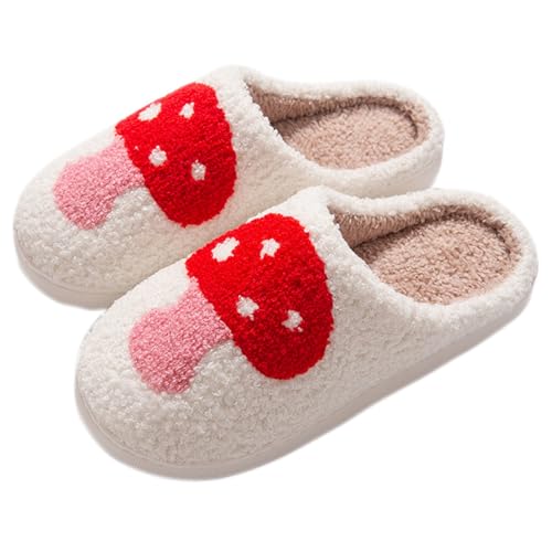 Damen-Hausschuhe, Pantoffeln Weicher Wärme Puschen Leichte Gemütlichem Slipper Memory Foam Pantoletten Flauschige Baumwolleschuhe Slip on Teenager Mädchen Damen-Hausschuhe Winter Innenbereich von Briskorry