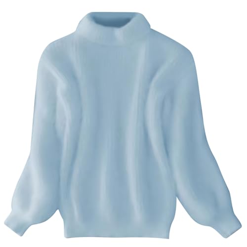 Damen Rollkragenpullover, Feinstrickpullover Damen, Strickwaren Langarm Rollkragen Damenpullover Gestrickt Elegante Sweatshirt Dicke Warme Longshirt Klassischer Solide Tops Bequem Lässiges von Briskorry