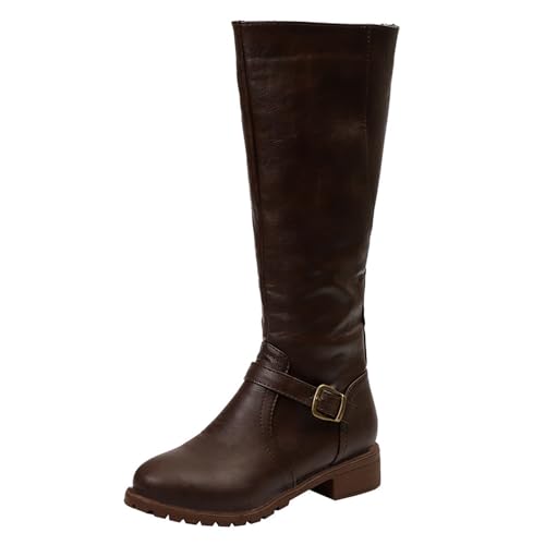 Briskorry Hohe Stiefel Damen Breite Waden mit Quadrat Absätze Stiefeletten Comfort Stickerei Braun Frauen Hinter Zipper Langschaft Stiefel Herbst Winter Stiefel Stiefelette Knöchel Schuhe Ankle Boots Briskorry Hohe Stiefel Damen Breite Waden mit Quadrat Absätze Stiefeletten Comfort Stickerei Braun Frauen Hinter Zipper Langschaft Stiefel Herbst Winter Stiefel Stiefelette Knöchel Schuhe Ankle Boots von Briskorry