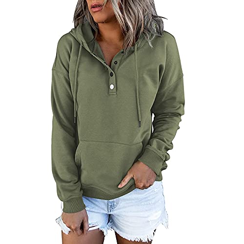 Hoodie Damen Oversize, Kapuzenpullover Damen Oversized, Hoodies Kapuzen Langen Ärmeln Kapuzenpullis Loose Casual Pullis Einfarbiges Klassisch Jacke Bequemer Training Damen-Oberteile Halloween von Briskorry