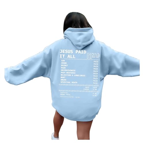 Hoodie Y2K Damen, Kapuzenpullover Damen Oversize, Hoody Lange Ärmel Kapuze Kapuzen-Sweatshirt Beiläufig Lose Sweatshirts Bedrucktes Stilvolle Jacke Bequemer College Oberteile Halloween von Briskorry