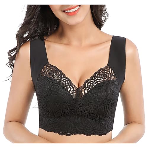 Lace BH Damen Ohne Bügel Push up Nahtloser BH Übergröße Sexy Bustier Blumen Spitze Damen-BHS Ultrakomfortable Tshirt BH Baumwolle Crop Top Sport BH für Alltag Yoga Fitness Lace BH Damen Ohne Bügel Push up Nahtloser BH Übergröße Sexy Bustier Blumen Spitze Damen-BHS Ultrakomfortable Tshirt BH Baumwolle Crop Top Sport BH für Alltag Yoga Fitness von Briskorry