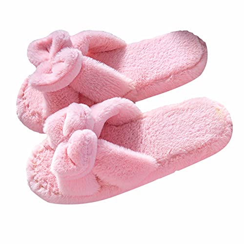 Plüsch Hausschuhe Damen, Pantoffeln Warme Weicher Puschen Leicht Cozy Slipper Memory-Baumwolle Pantoletten Flauschig Filzpantoffeln Rutschfeste Teenager Mädchen Plüsch Pantoffeln Winter Innenbereich von Briskorry