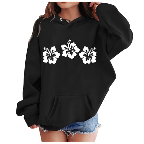 Pullover mit Kapuze, Hoodie Briefe Drucken Langarm Sweatshirt mit Kapuzen Kuschelhoodie Niedlicher Kapuzenpullover Lässig Locker Kleinkind Winter Oberbekleidung für Teenager Mädchen von Briskorry