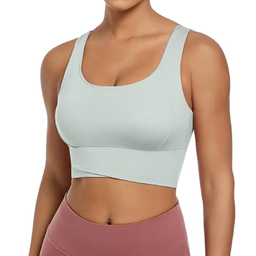 Push Up BH, Damen Bustier Große Größen, BHS Nahtloser Dehnbar Anti Sag BH Ohne Bügel Starker Halt Sport BH Atmungsaktiv Komfort Tshirt BH Stilvolle Elegant Still BH Klassische Solid von Briskorry