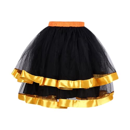 Schwarzes Tütü Damen Tutu Regenbogen Röcke Für Kleinkinder Kinder Weihnachtsfeier Elegant Rock Klassisch 3 Lagig Minirock Balletttanz 4 Schichten Petticoat Reifrock Teen Dance Dress Up von Briskorry