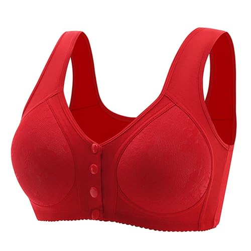 Sport BH Damen Starker Halt, Bustier Damen Hautfarben, BHS Vorderverschluss Nahtloser Push-Up BH Ohne Bügel Raffung Still BH Atmungsaktiver Weicher T-Shirt BH Elegant Modisch Seamless BH Einfarbig von Briskorry