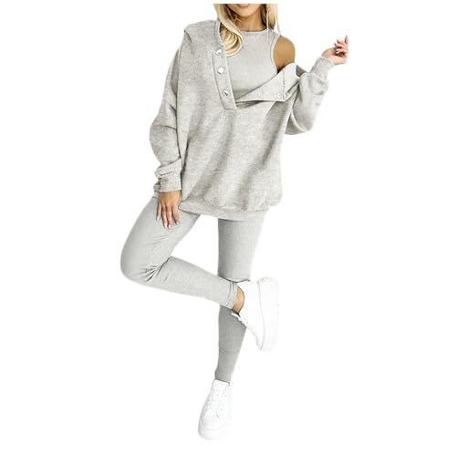 Sweatshirts Für Damen,Herbst Outfit Casual Sweatshirt Jogger Trainingsanzug Set Langarm Loose Tracksuit Wärmer Outdoor Jacken Jogginganzüge Trainingsanzug Sweatjacke Große Größen Hausanzug Set Sweatshirts Für Damen,Herbst Outfit Casual Sweatshirt Jogger Trainingsanzug Set Langarm Loose Tracksuit Wärmer Outdoor Jacken Jogginganzüge Trainingsanzug Sweatjacke Große Größen Hausanzug Set von Briskorry