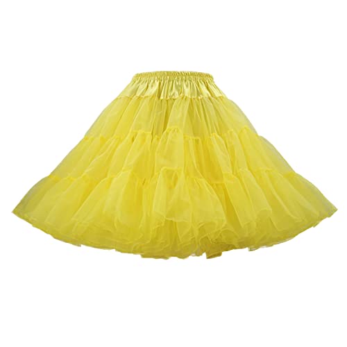 Tutu Damen Röcke Regenbogen Reifrock Karneval Flauschige Kostüm Klassisch 3 Lagig Tutu Balletttanz Elegant Tanzrock Tüllrock Teen Dance Dress Up von Briskorry