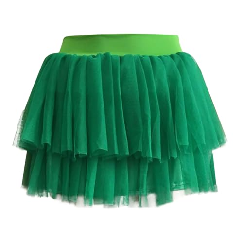 Tutu Rock Damen Minirock Regenbogen Ballet Für Kleinkinder Kinder Weihnachtsfeier Paillette Tüll 4 Schichten Tanzkleid Tanzkleidung Elastische Reifrock Balletttanz Abendkleid von Briskorry