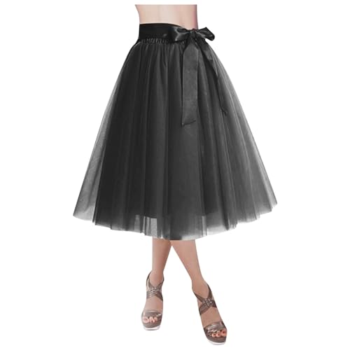 Tutu Rock Damen Röcke Elegant Minirock Abendkleid Paillette Petticoat Elastische Tutu Rock Retro Ballet Tanzrock Party von Briskorry