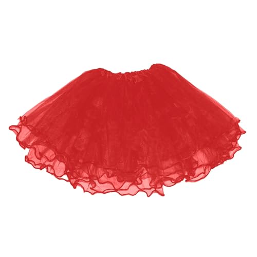 Tutu Rock Tanzrock Retro Petticoat Outfit Elastische Ballkleid Paillette Tutu Unterrock Hohe Taille Ballet Tüll Abendkleid von Briskorry