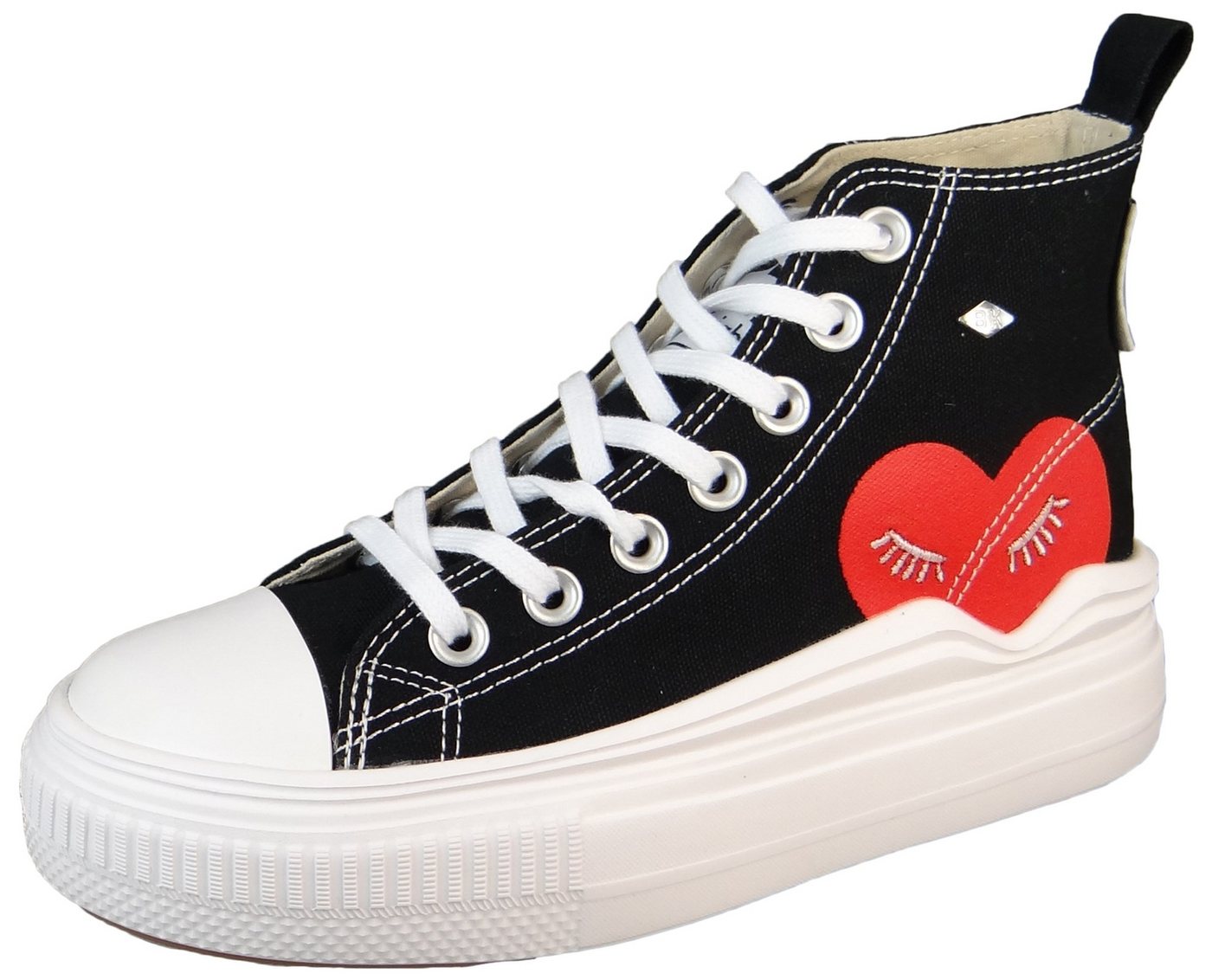 British Knights B52-3727 01 Black/Red Heart Sneaker British Knights B52-3727 01 Black/Red Heart Sneaker von British Knights