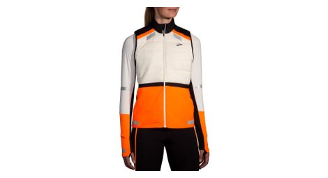 armellose thermojacke brooks run visible 2 0 weis orange damen armellose thermojacke brooks run visible 2 0 weis orange damen von Brooks Running
