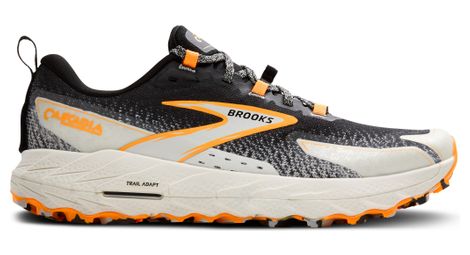 brooks cascadia 18 trailrunning schuhe schwarz weis orange herren von Brooks Running