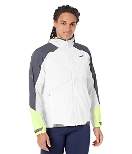 BROOKS 211406134 Run Visible Convertible Jacket Jacket Herren White/Asphalt/Nightlife Größe 25 BROOKS 211406134 Run Visible Convertible Jacket Jacket Herren White/Asphalt/Nightlife Größe 25 von Brooks