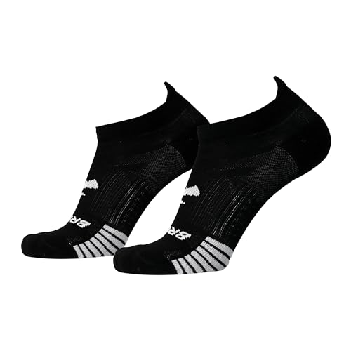 BROOKS 280496001 Ghost Lite No Show 2-Pack Socks Unisex Adult Black Größe 35 von Brooks