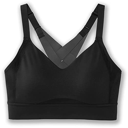 BROOKS 350082001 Drive Interlace Run Bra Sports Bra Damen Black Größe 038FF von Brooks