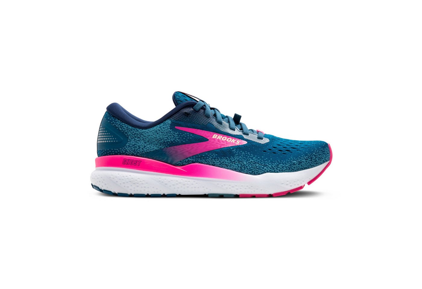 Brooks Ghost 16 GTX - Damen Laufschuh - Moroccan Blue/Pink/Yellow Laufschuh von Brooks