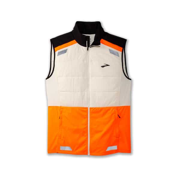 Brooks Run Visible Insulated Vest 2.0 Herren (Orange M) Laufbekleidung von Brooks