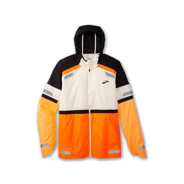 Brooks Run Visible Jacke 2.0 Herren (Orange L) Laufbekleidung von Brooks