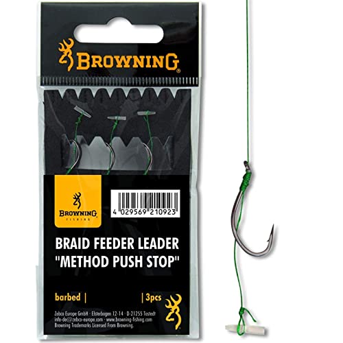 Browning Bronze 4 Braid Feeder Leader Method Push Stop 7,3kg,16lbs 0,14mm 10cm 3Stück, 4 Browning Bronze 4 Braid Feeder Leader Method Push Stop 7,3kg,16lbs 0,14mm 10cm 3Stück, 4 von Browning
