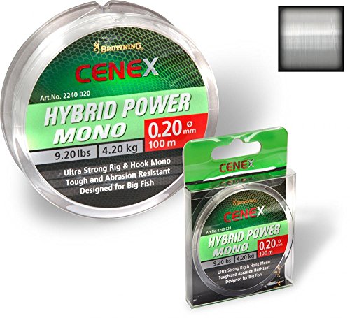 Browning Ø0,20mm Cenex Hybrid Power Mono 100m 4,20kg,9,20lbs transparent, 0,20 mm Browning Ø0,20mm Cenex Hybrid Power Mono 100m 4,20kg,9,20lbs transparent, 0,20 mm von Browning